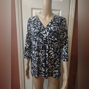 George women's size medium 8-10 long sleeve blouse shirt top